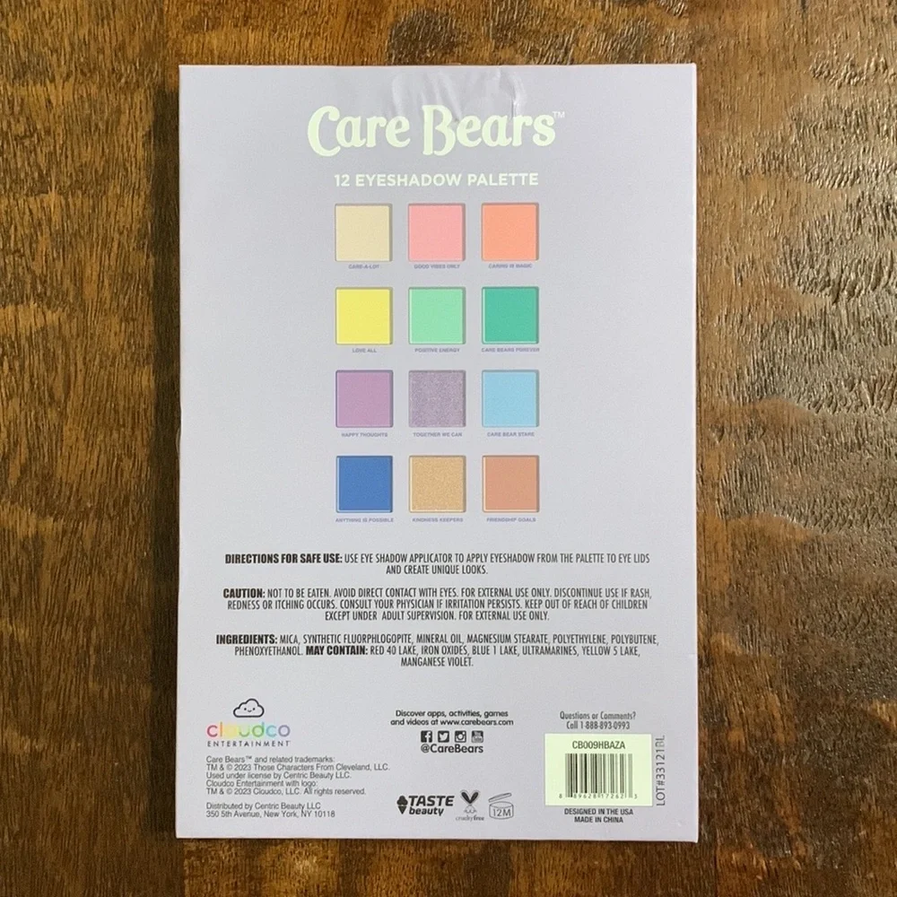 New Taste Beauty x Care Bears 🐻 🌈 12 Color Eye Shadow Palette